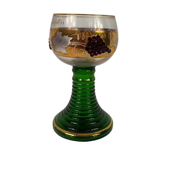 Vintage Roemer Wine Glass Germany Jeweled Souvenir Germany - Picture 4 of 7
